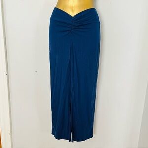 Reformation knit front slit maxi skirt